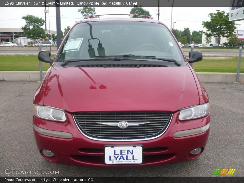 Candy Apple Red Metallic / Camel 1999 Chrysler Town & Country Limited