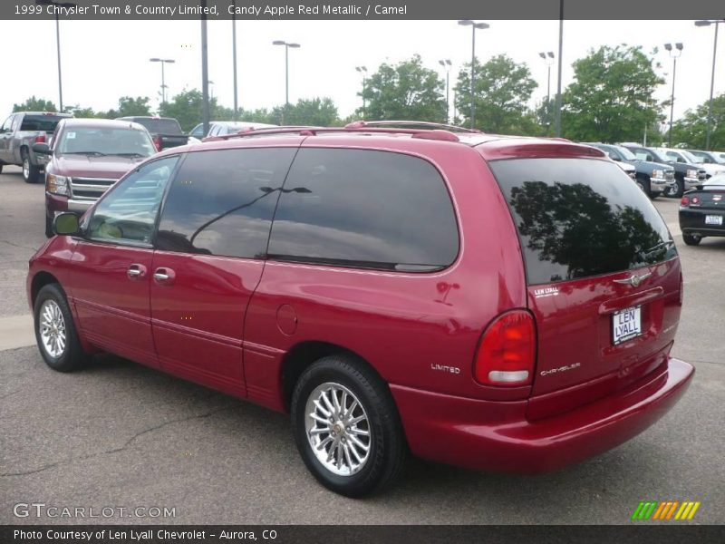 Candy Apple Red Metallic / Camel 1999 Chrysler Town & Country Limited