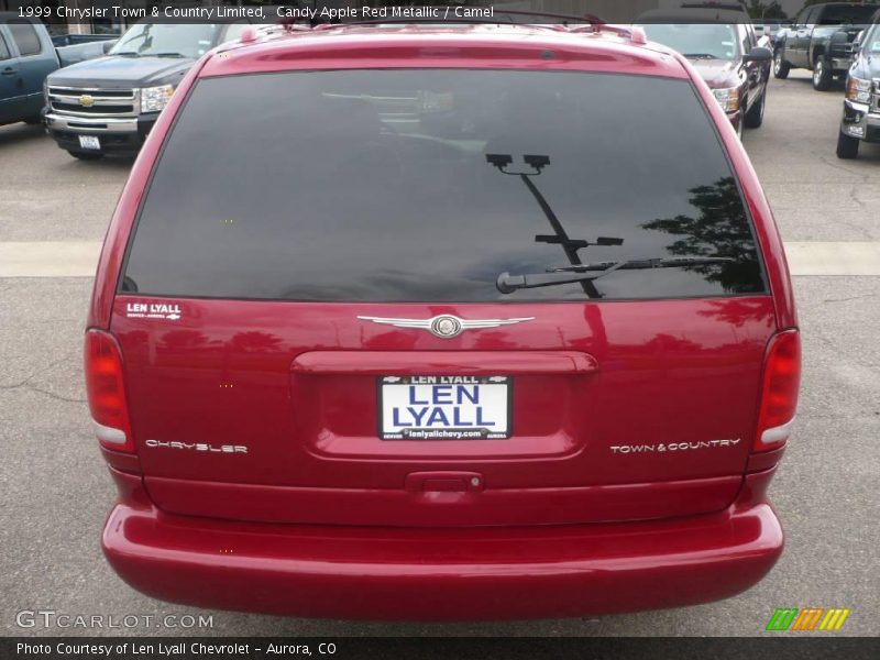 Candy Apple Red Metallic / Camel 1999 Chrysler Town & Country Limited
