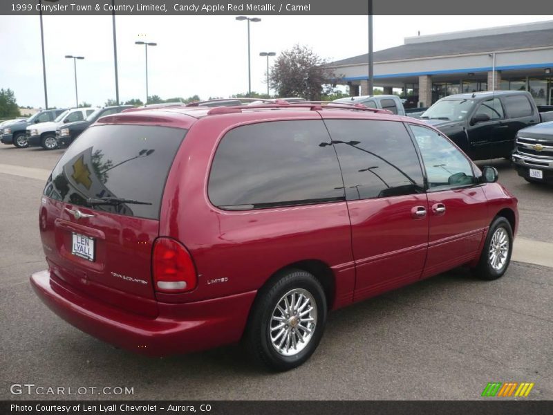 Candy Apple Red Metallic / Camel 1999 Chrysler Town & Country Limited