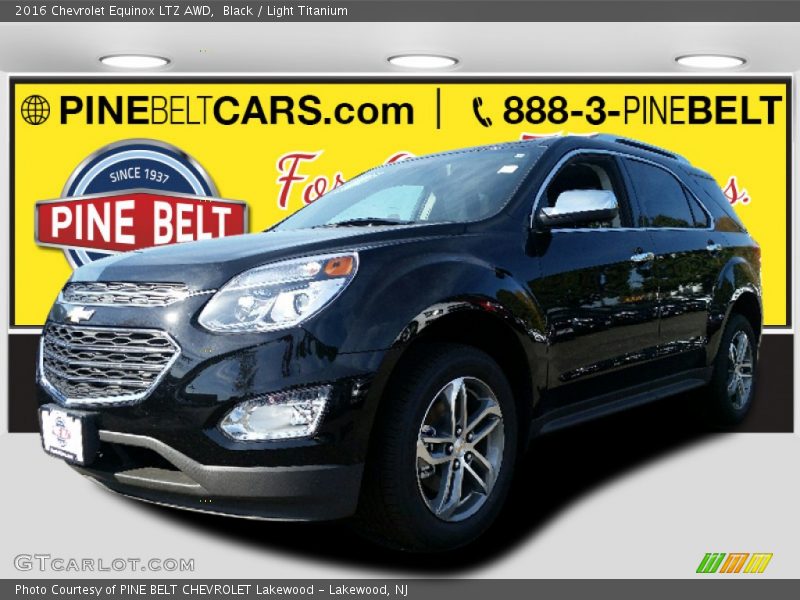 Black / Light Titanium 2016 Chevrolet Equinox LTZ AWD