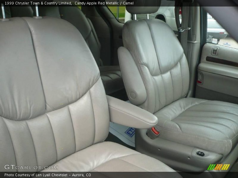 Candy Apple Red Metallic / Camel 1999 Chrysler Town & Country Limited