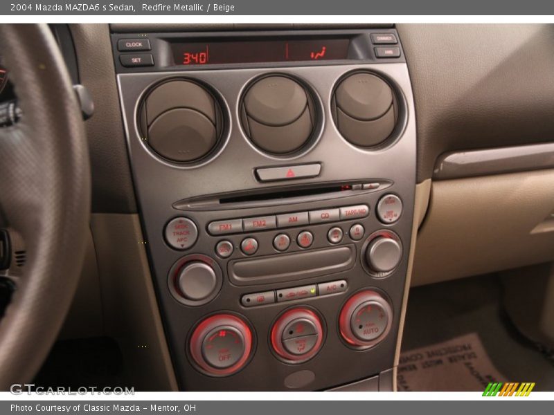 Controls of 2004 MAZDA6 s Sedan
