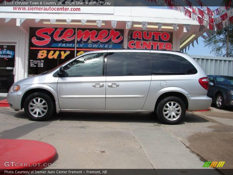 Bright Silver Metallic / Gray 2003 Chrysler Town & Country EX