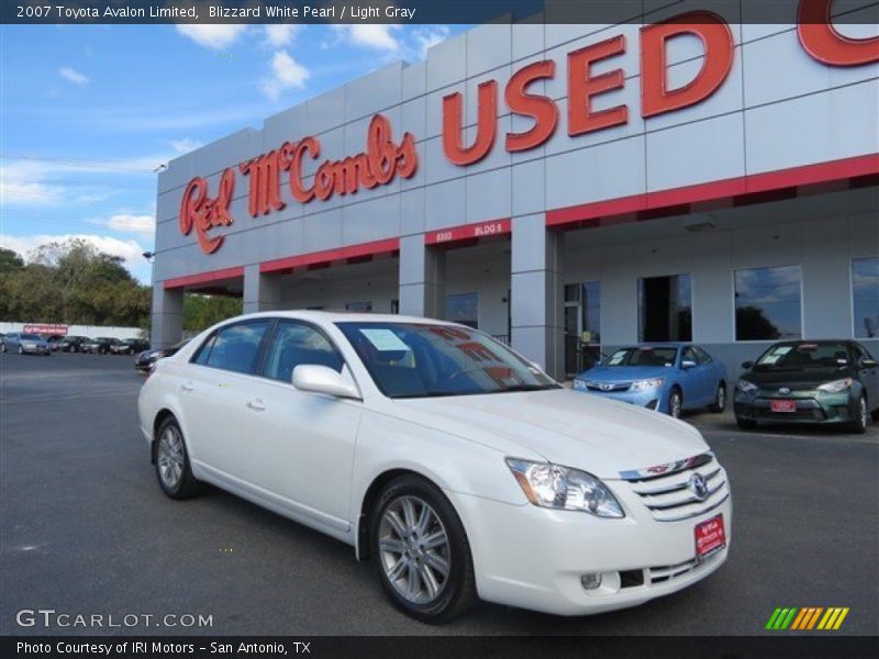 Blizzard White Pearl / Light Gray 2007 Toyota Avalon Limited