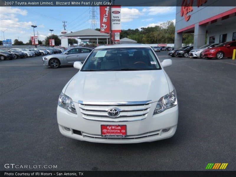 Blizzard White Pearl / Light Gray 2007 Toyota Avalon Limited