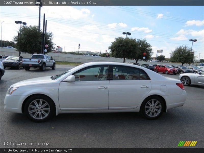 Blizzard White Pearl / Light Gray 2007 Toyota Avalon Limited