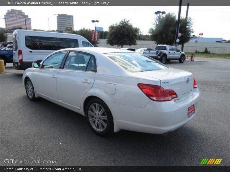 Blizzard White Pearl / Light Gray 2007 Toyota Avalon Limited