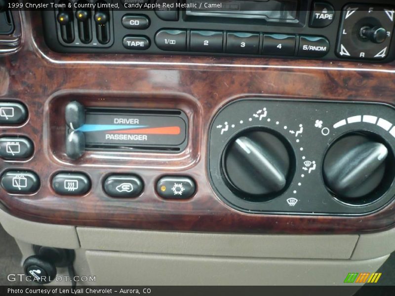 Candy Apple Red Metallic / Camel 1999 Chrysler Town & Country Limited