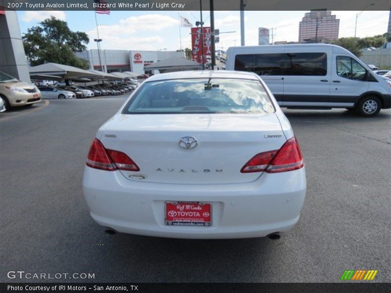 Blizzard White Pearl / Light Gray 2007 Toyota Avalon Limited