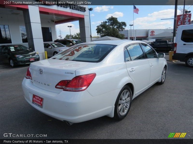 Blizzard White Pearl / Light Gray 2007 Toyota Avalon Limited