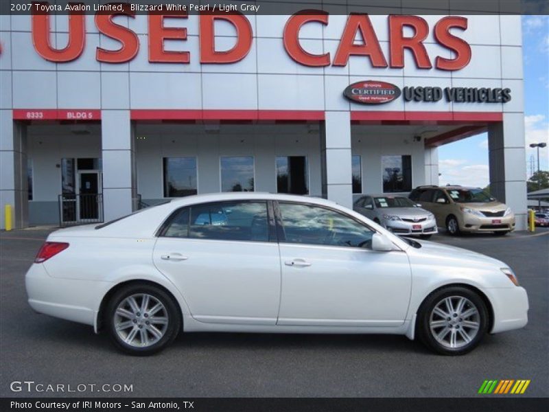 Blizzard White Pearl / Light Gray 2007 Toyota Avalon Limited