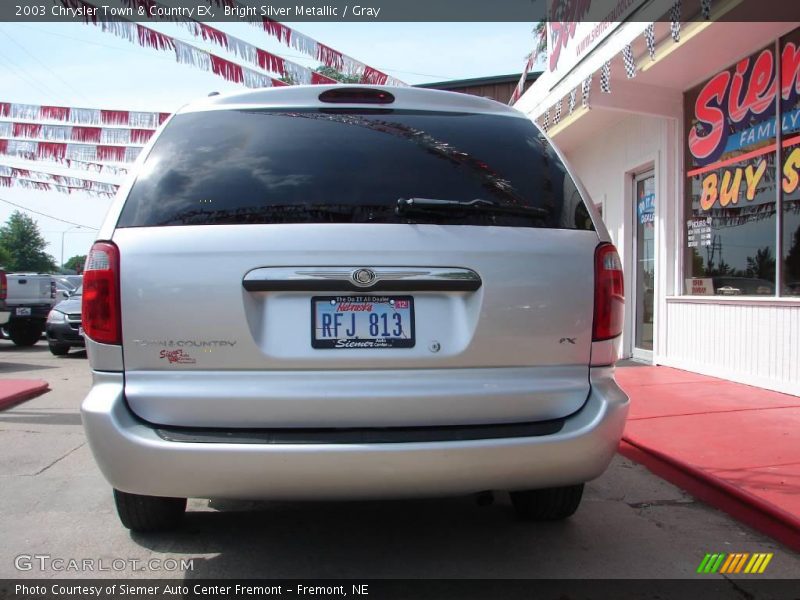 Bright Silver Metallic / Gray 2003 Chrysler Town & Country EX