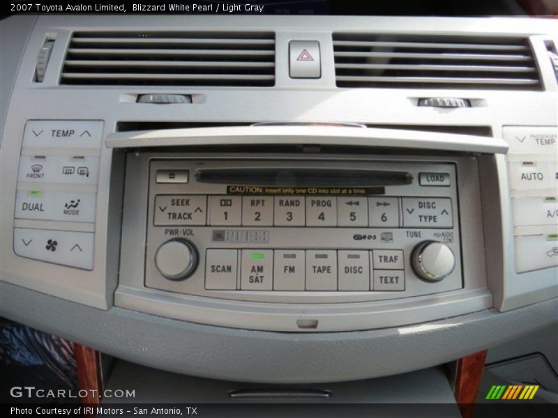 Blizzard White Pearl / Light Gray 2007 Toyota Avalon Limited