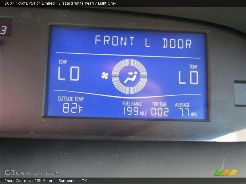 Blizzard White Pearl / Light Gray 2007 Toyota Avalon Limited