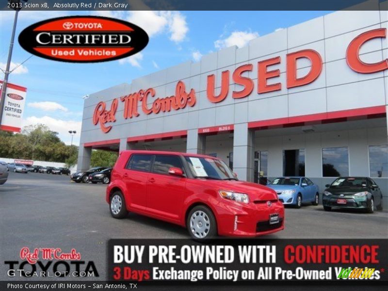Absolutly Red / Dark Gray 2013 Scion xB