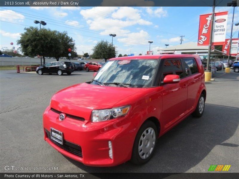Absolutly Red / Dark Gray 2013 Scion xB