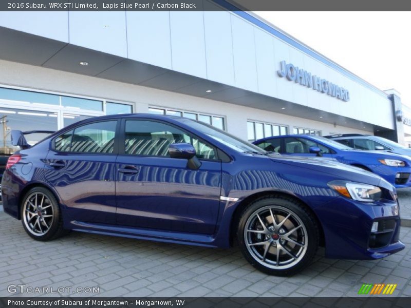 Lapis Blue Pearl / Carbon Black 2016 Subaru WRX STI Limited