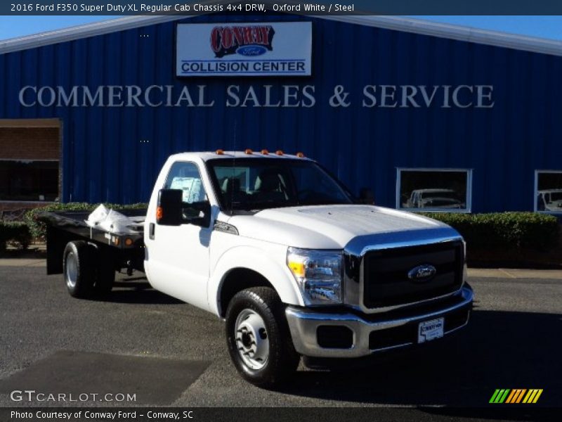 Oxford White / Steel 2016 Ford F350 Super Duty XL Regular Cab Chassis 4x4 DRW