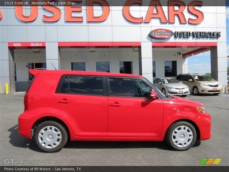 Absolutly Red / Dark Gray 2013 Scion xB