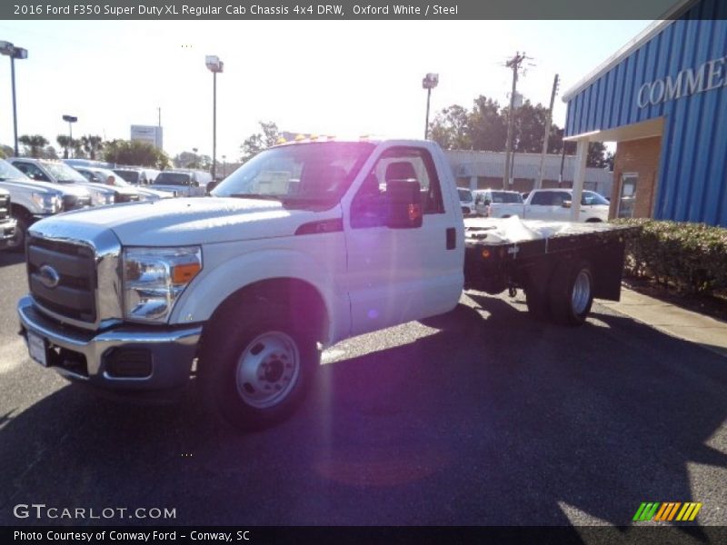Oxford White / Steel 2016 Ford F350 Super Duty XL Regular Cab Chassis 4x4 DRW