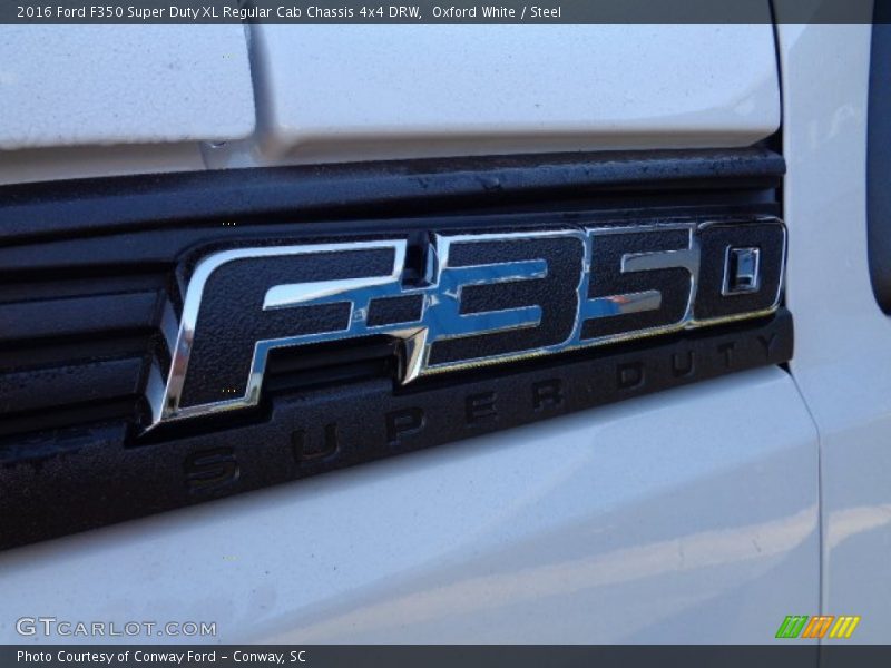 Oxford White / Steel 2016 Ford F350 Super Duty XL Regular Cab Chassis 4x4 DRW