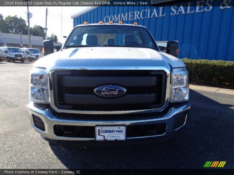 Oxford White / Steel 2016 Ford F350 Super Duty XL Regular Cab Chassis 4x4 DRW