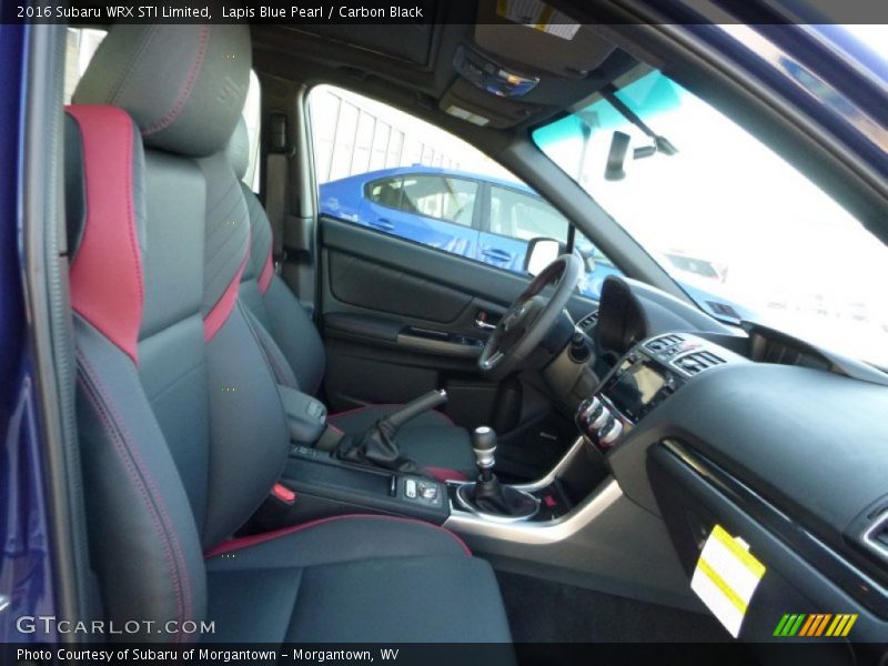 Front Seat of 2016 WRX STI Limited