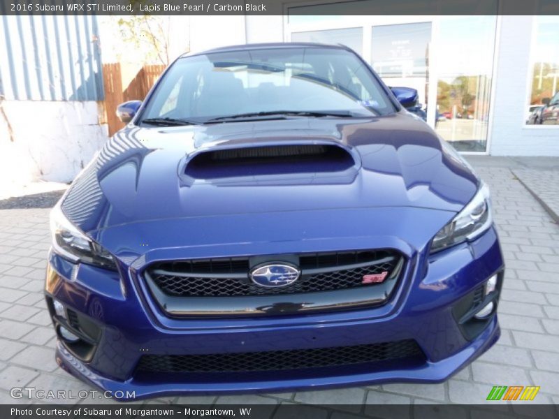 Lapis Blue Pearl / Carbon Black 2016 Subaru WRX STI Limited