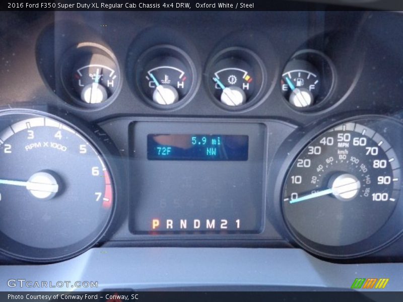 Oxford White / Steel 2016 Ford F350 Super Duty XL Regular Cab Chassis 4x4 DRW