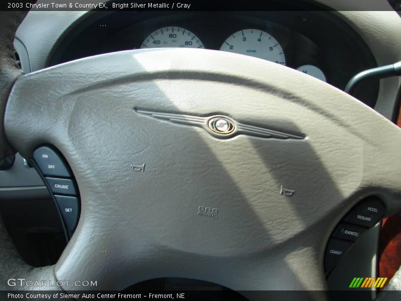 Bright Silver Metallic / Gray 2003 Chrysler Town & Country EX