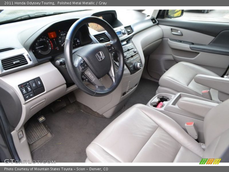 Polished Metal Metallic / Gray 2011 Honda Odyssey Touring