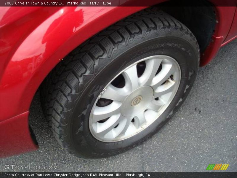 Inferno Red Pearl / Taupe 2003 Chrysler Town & Country EX