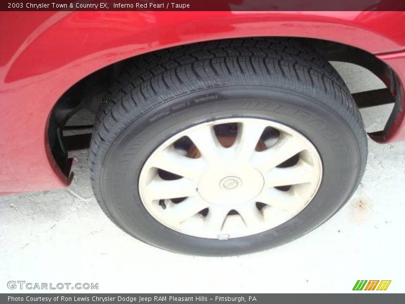 Inferno Red Pearl / Taupe 2003 Chrysler Town & Country EX