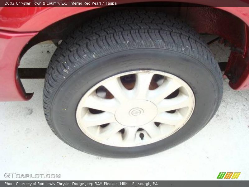 Inferno Red Pearl / Taupe 2003 Chrysler Town & Country EX