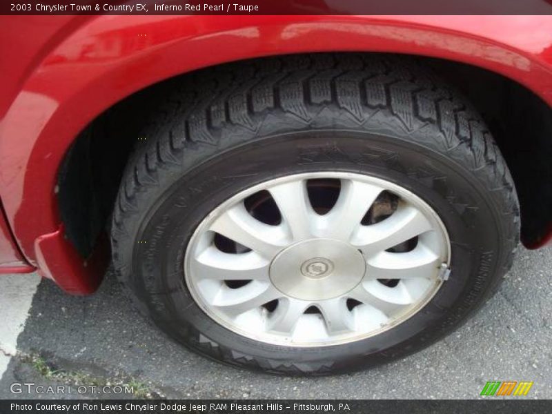 Inferno Red Pearl / Taupe 2003 Chrysler Town & Country EX
