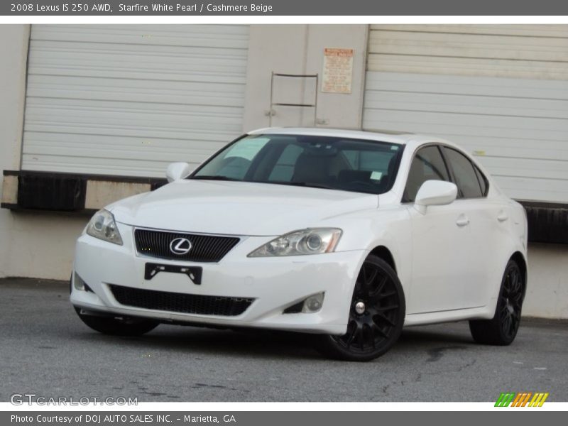 Starfire White Pearl / Cashmere Beige 2008 Lexus IS 250 AWD