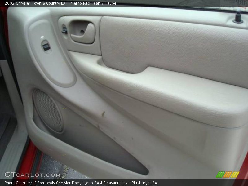 Inferno Red Pearl / Taupe 2003 Chrysler Town & Country EX