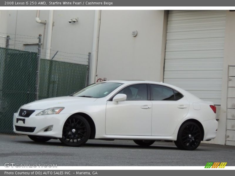 Starfire White Pearl / Cashmere Beige 2008 Lexus IS 250 AWD