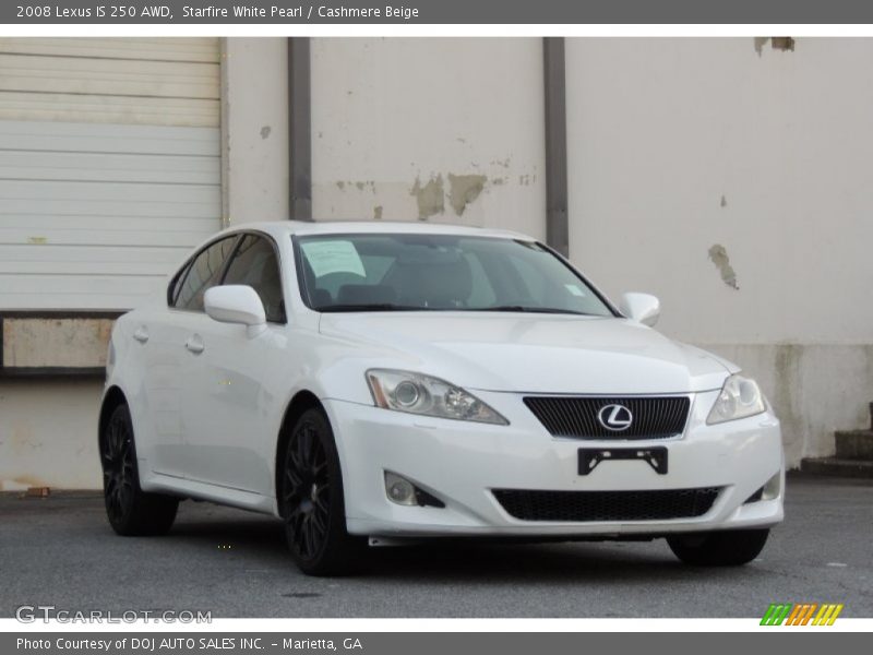 Starfire White Pearl / Cashmere Beige 2008 Lexus IS 250 AWD