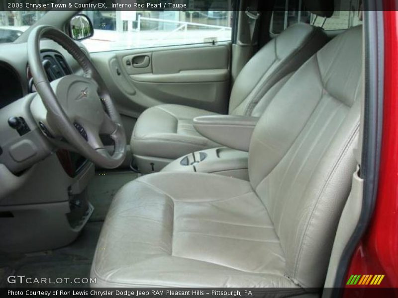 Inferno Red Pearl / Taupe 2003 Chrysler Town & Country EX