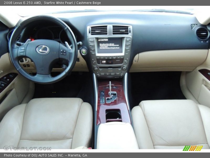 Starfire White Pearl / Cashmere Beige 2008 Lexus IS 250 AWD