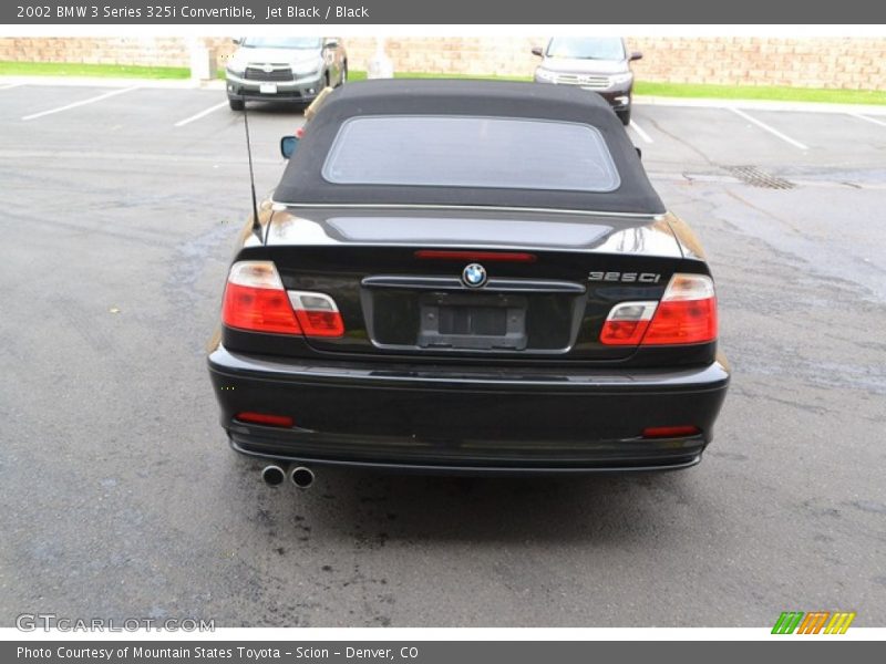 Jet Black / Black 2002 BMW 3 Series 325i Convertible