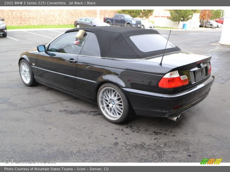 Jet Black / Black 2002 BMW 3 Series 325i Convertible