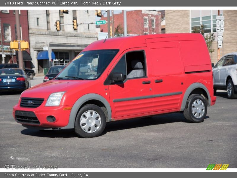 Torch Red / Dark Gray 2010 Ford Transit Connect XLT Cargo Van