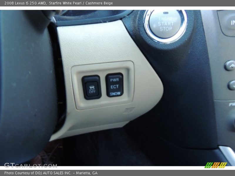 Starfire White Pearl / Cashmere Beige 2008 Lexus IS 250 AWD