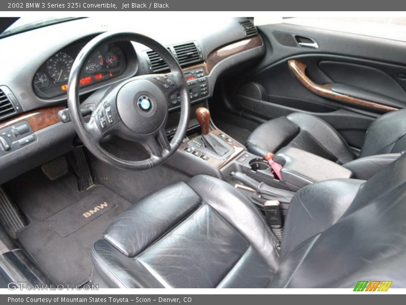  2002 3 Series 325i Convertible Black Interior