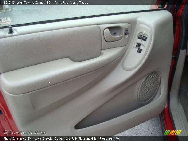 Inferno Red Pearl / Taupe 2003 Chrysler Town & Country EX
