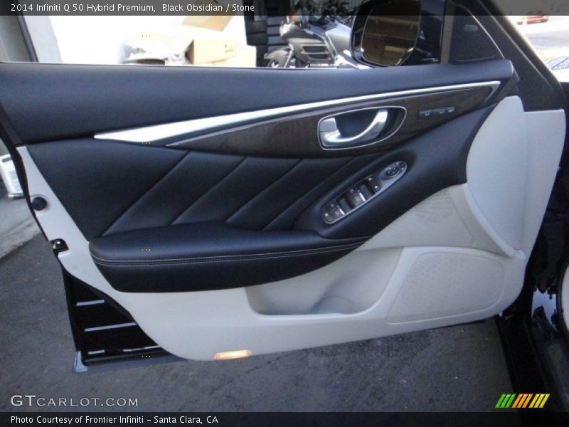 Black Obsidian / Stone 2014 Infiniti Q 50 Hybrid Premium