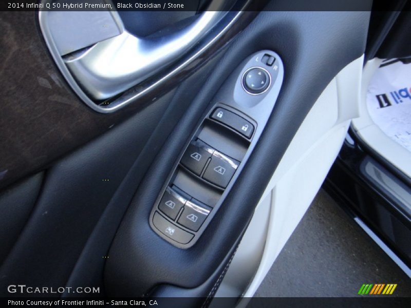 Black Obsidian / Stone 2014 Infiniti Q 50 Hybrid Premium
